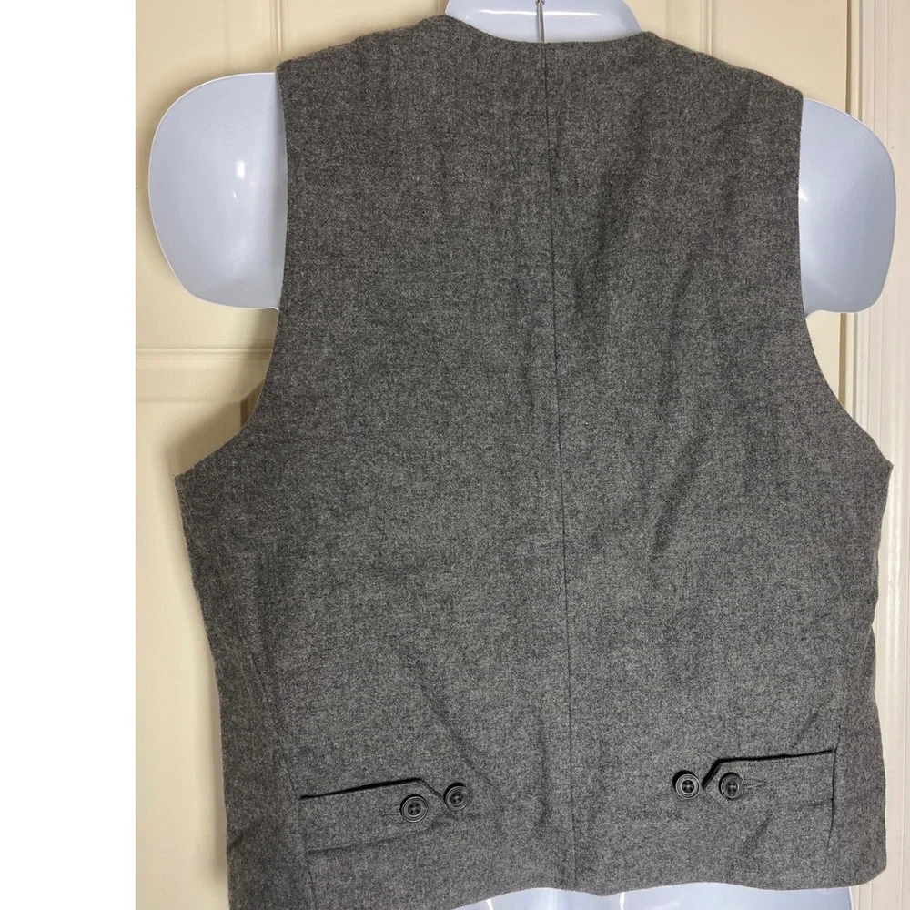Levi's‎ Wool Blend Vest Men's Lg Quilted Interior Gray Outdoor Americana Utility